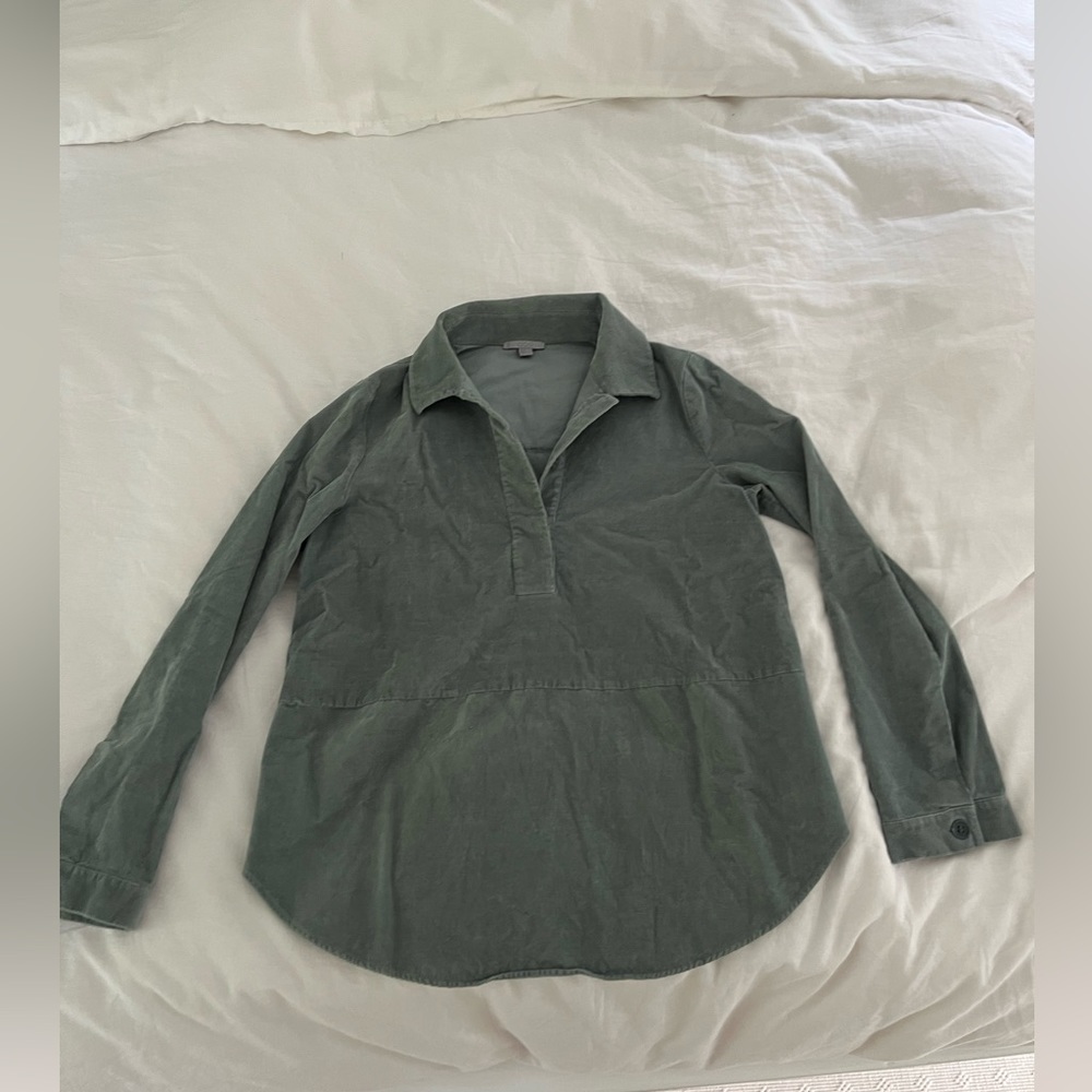 COS light green corduroy shirt pullover